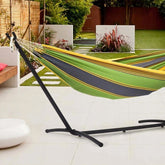 Cadru pentru hamac metal 260-107-100 cm ma-im 150 de kg 6 nivele de inaltime
